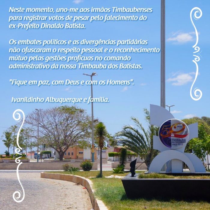 Um gesto de solidariedade e equilÃ­brio polÃ­tico