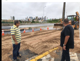 Ãlvaro Dias acompanha serviÃ§os na Prudente de Morais