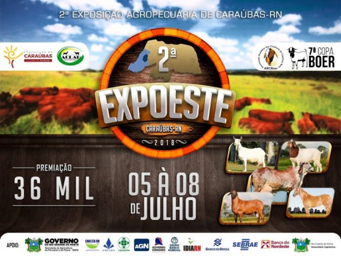 2ª Expoeste anima Caraúbas e região a partir de quinta-feira (5)