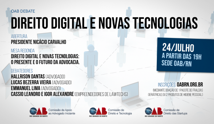 Inscrições abertas para OAB Debate: Direito Digital e Novas Tecnologia