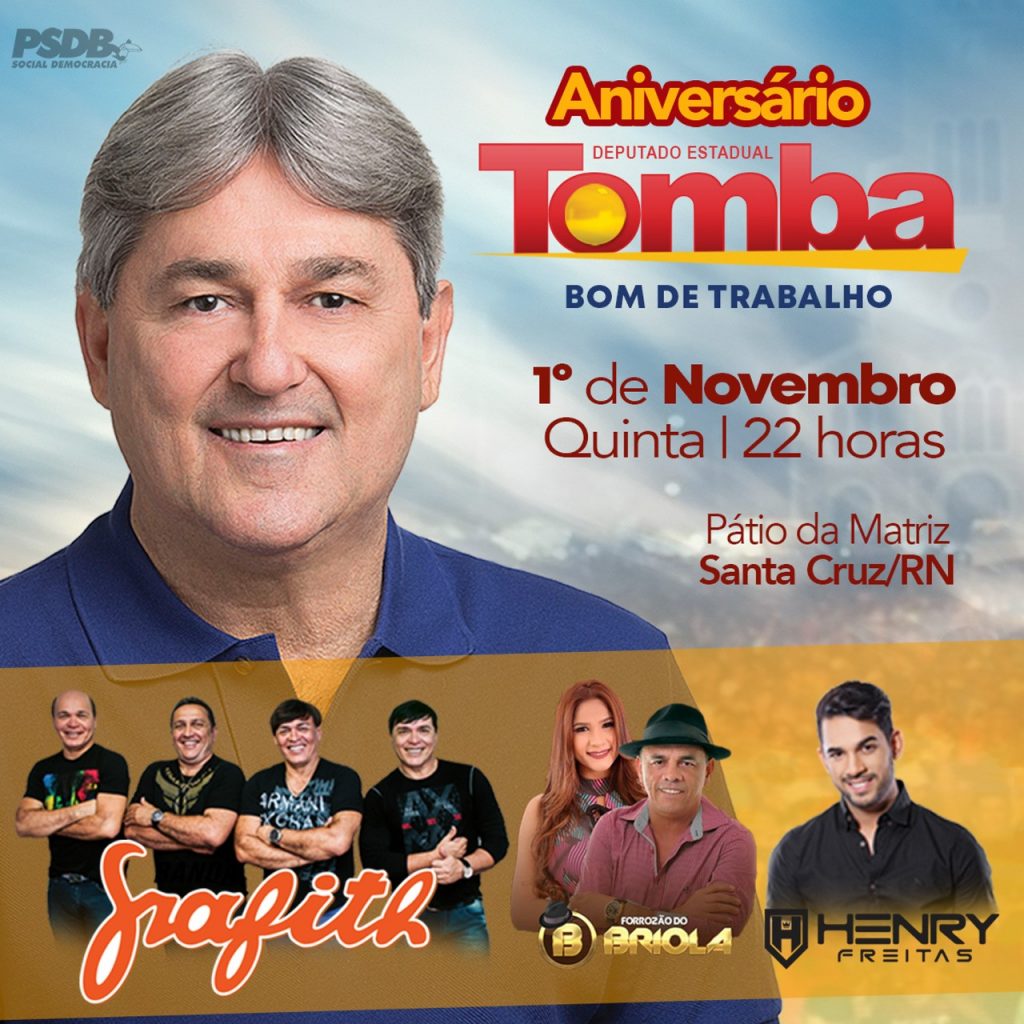 Tomba vai fazer uma festa de arromba