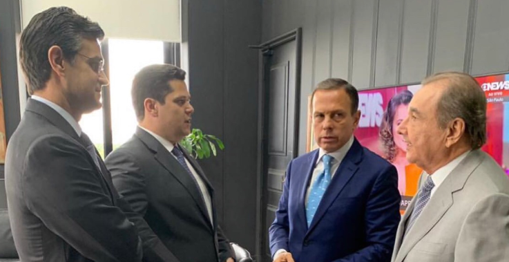 José Agripino tem encontro com Doria em São Paulo (SP)