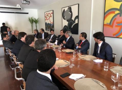 Fábio Faria participa de reunião com Paulo Guedes
