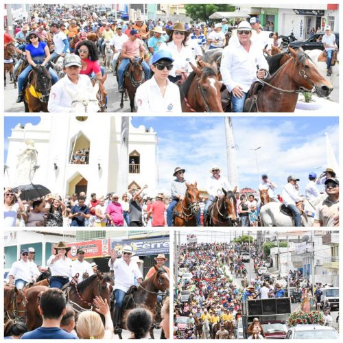 No Seridó, Ezequiel participa da tradicional Cavalgada de Sant’Ana em Currais Novos