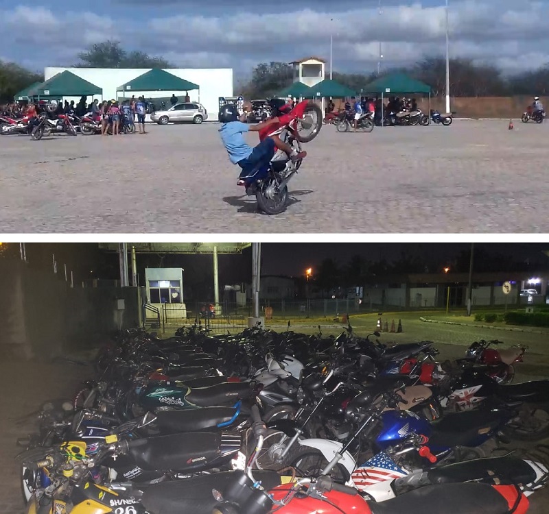 Resultado de imagem para Polícia apreende 60 motos durante evento de manobras em Ielmo Marinho