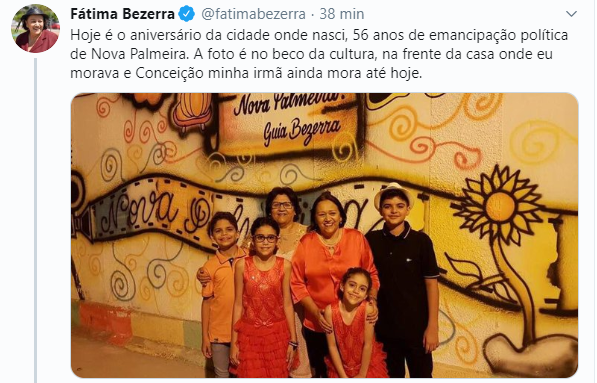 Aniversário de onde Fátima Bezerra nasceu