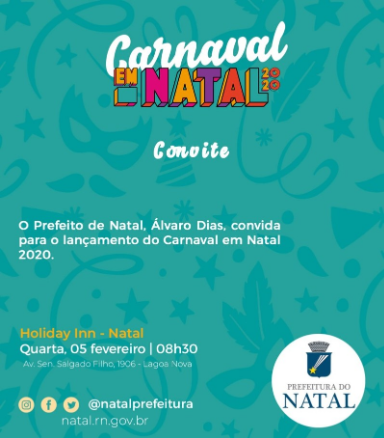 A programação do carnaval de Natal (RN)