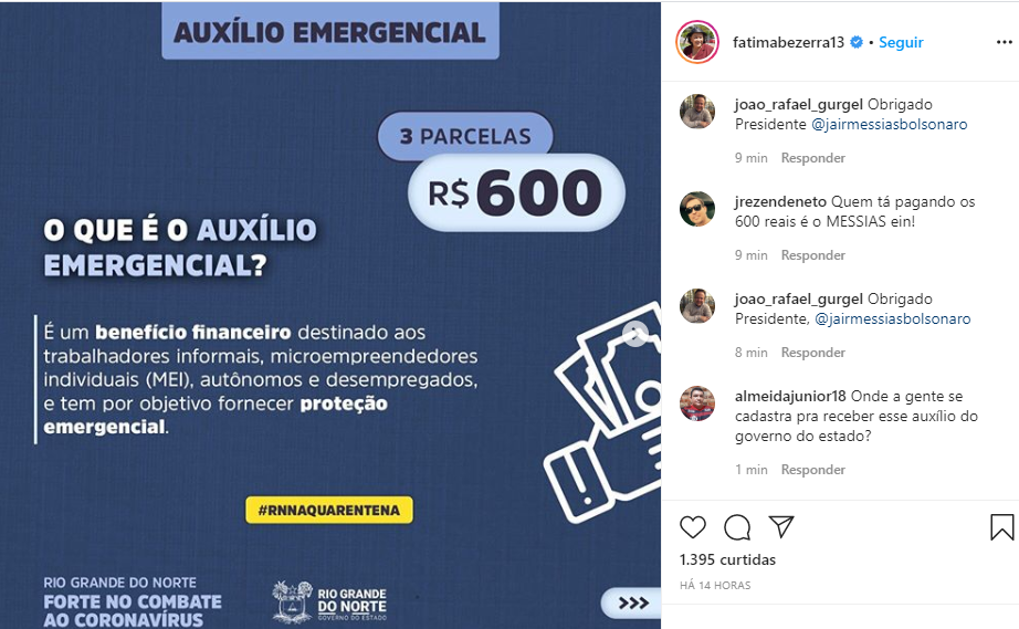 Não faça o povo de "imbecil" Fátima Bezerra