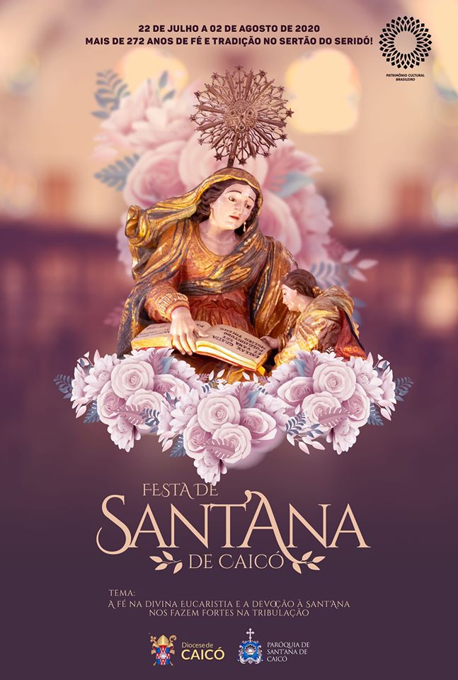 A fé que nos guia. Vai ter Festa de Santana em Caicó (RN) 2020