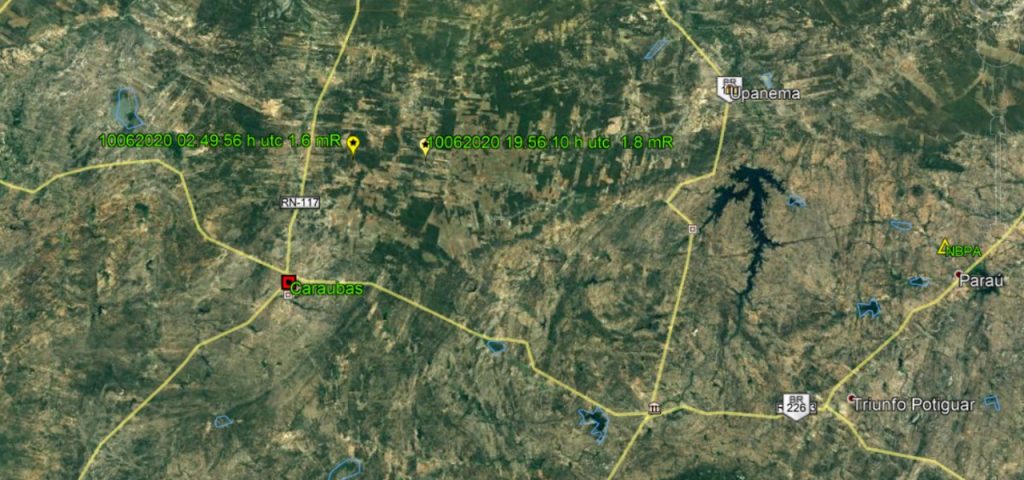 Cidade do RN registra 3 tremores de terra em 10 dias